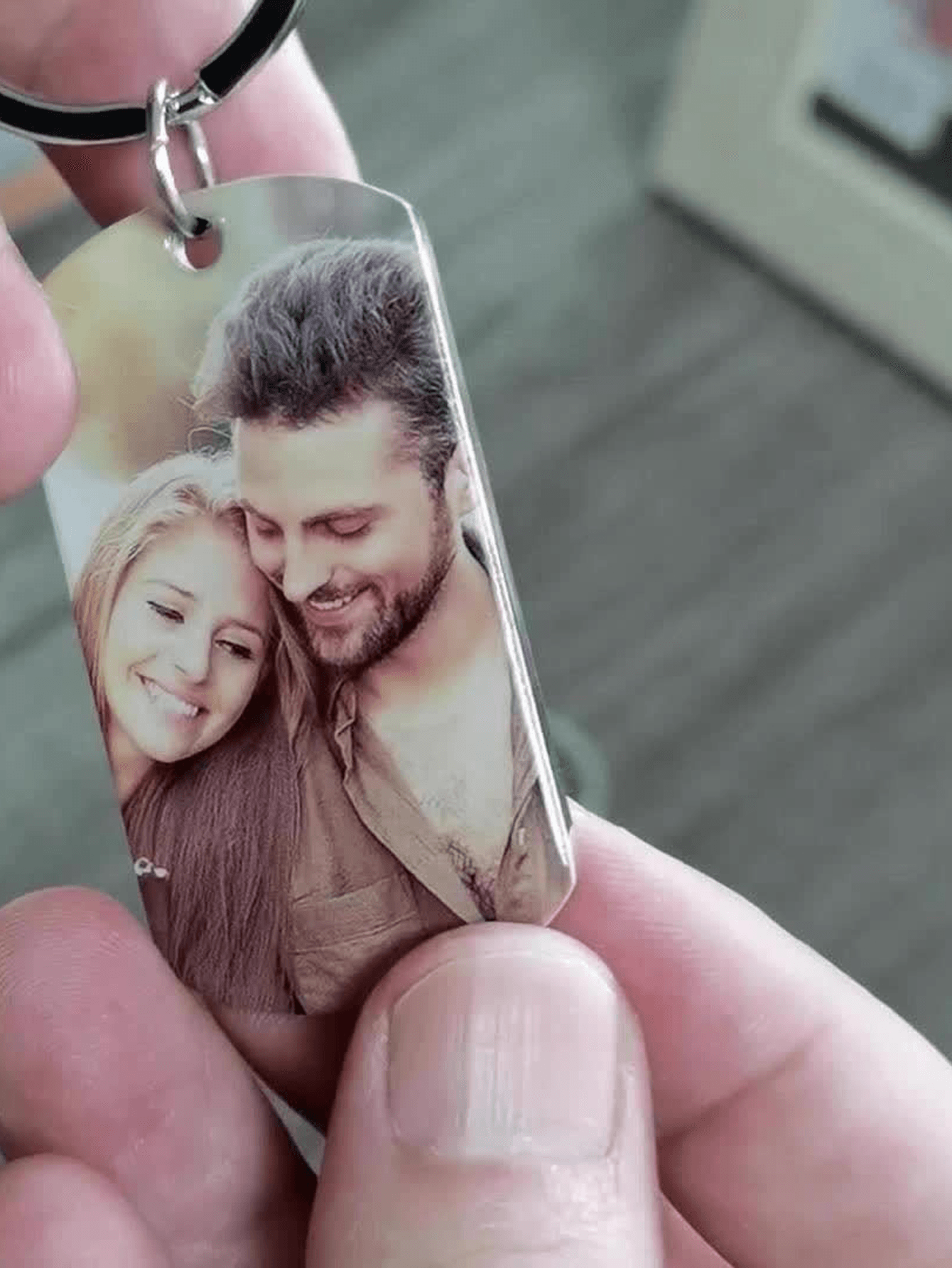 Personalized Photo Memory Key Ring